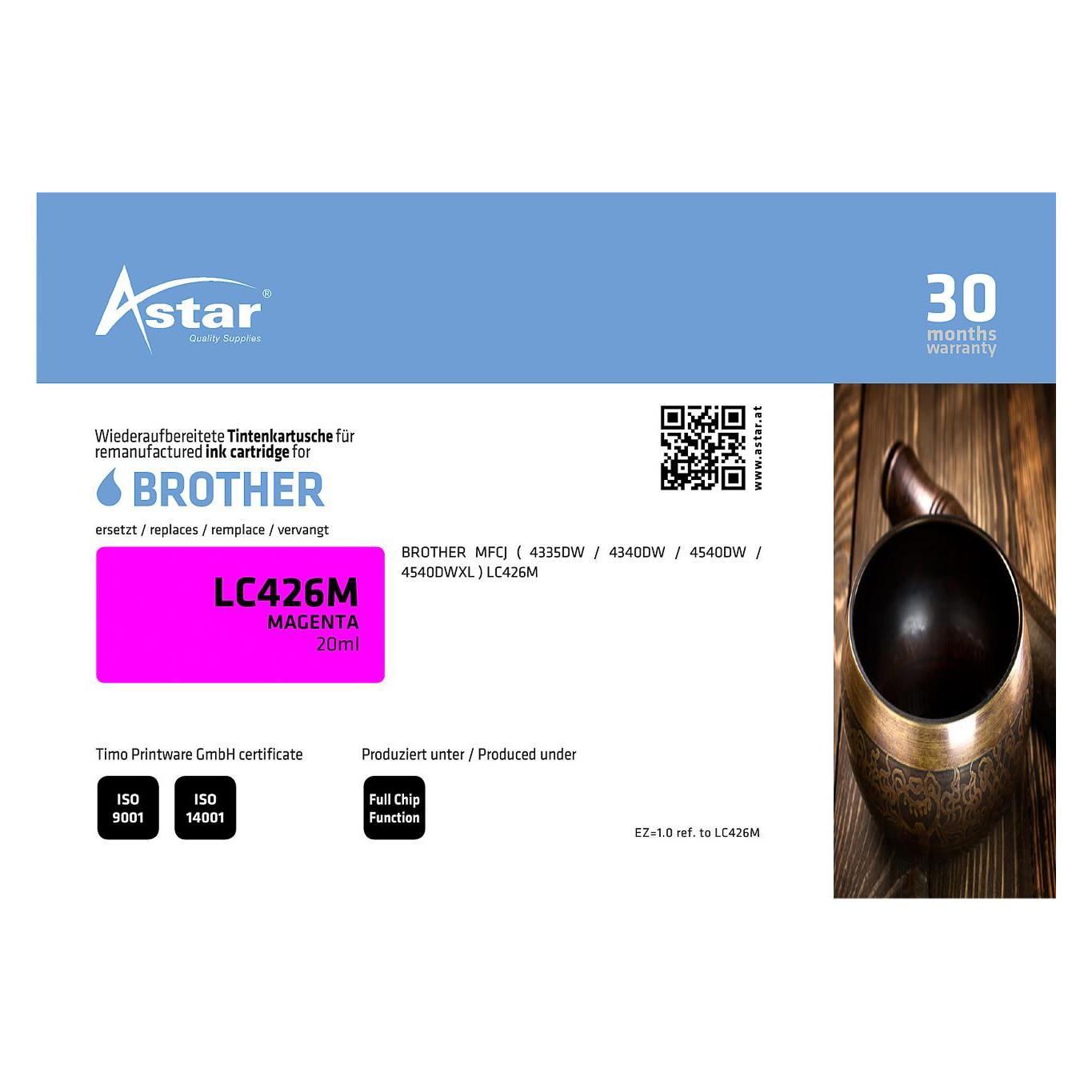Astar AS70823 BROTHER LC426M MFCJ Tinte (AS70823)