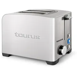 Taurus Mytoast II Legend Toaster 850W, mit 2 Schlitzen, 3 Funktionen, 5 Toaststufen, Selbstzentrierung, Krümelschublade, Krümelschublade