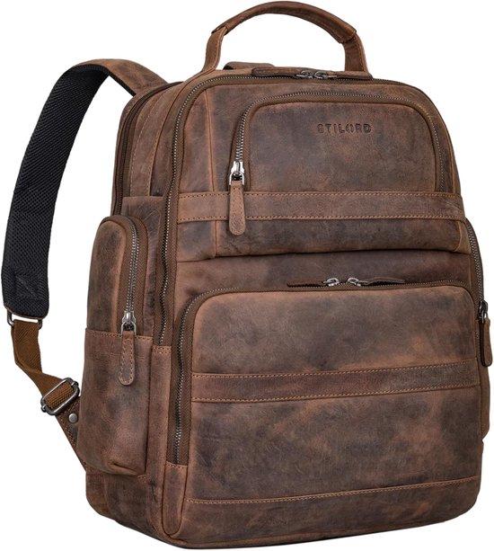 Famanu Vintage Rucksack für Herren und Damen - Große Laptop Rucksack