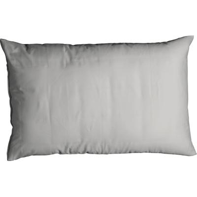 Kissenbezug CASATEX "Uni", silber (silber, grau), B:40cm L:80cm, Satin, Baumwolle, Kissenbezüge, Kissenbezug, Uni Design, Reißverschluss, tolle Farben