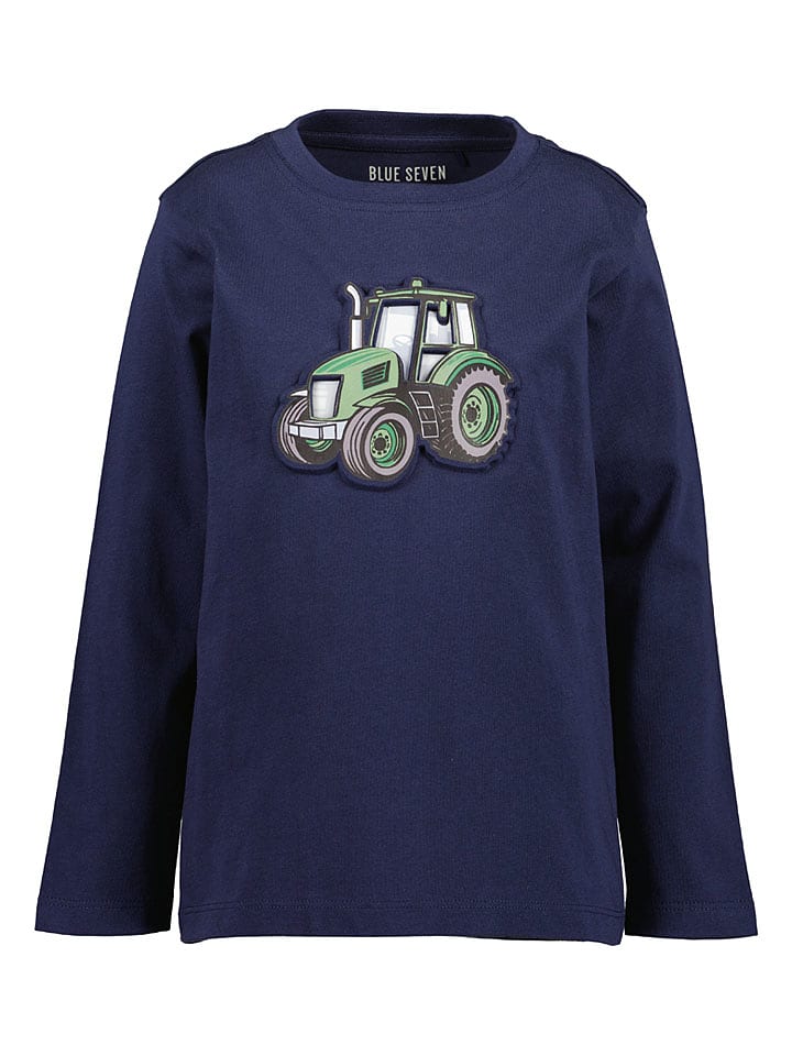 Blue Seven Longsleeve in Dunkelblau - 98