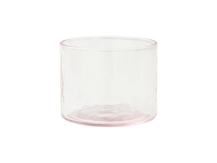 HK LIVING - Verre Tube - Rose - Verre texturé