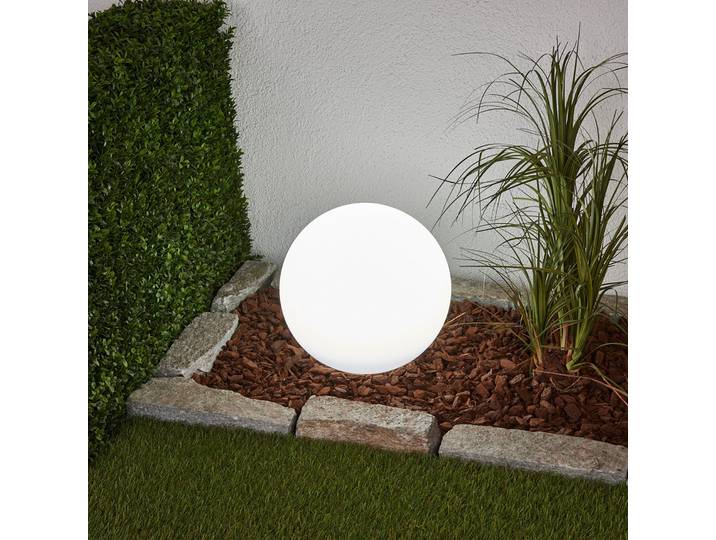 Lago Solaire Ø30 White - Lindby - Terrasse - Moderne - Plastique - Boule