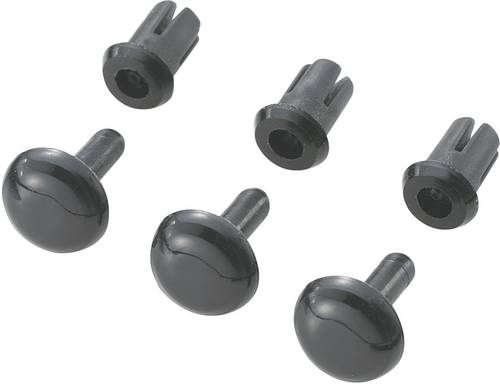 TRU COMPONENTS TC-SRR-465K203 TC-10820824 Spreizniete Loch-Ø 4mm Schwarz 1000St.