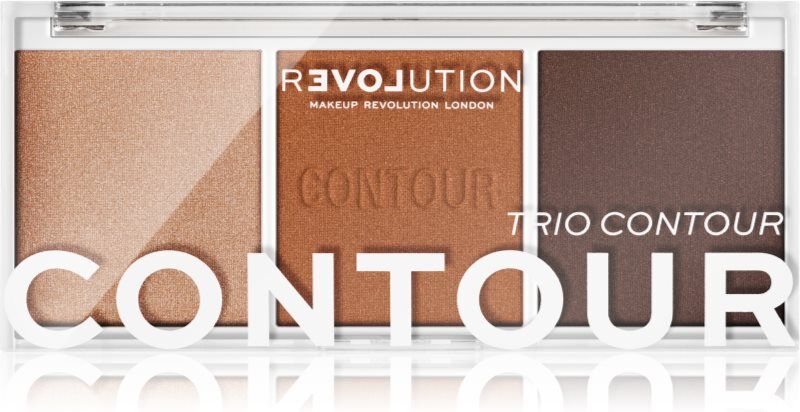 Revolution Relove Colour Play Contour Trio Palette contouring palette shade Bronze Sugar 6 g