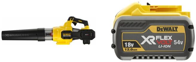 Set DEWALT Flexvolt Akku-Axialgebläse 54V, Basisversion DCMBA572N-XJ + Ersatz-Akku 54 bzw. 18 Volt/max. 12,0 Ah DCB548-XJ