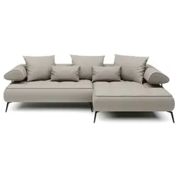 Ecksofa Seledo Stoff Beige Sand