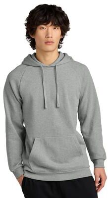 District DT7800 Cloud Fleece Hoodie in Heathered Steel size XS   Cotton/Spandex Blend