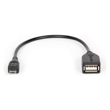 Hamlet Micro OTG Kabel micro usb zu female usb adapter (0.15 m, USB 2.0) (XUMICROTG)