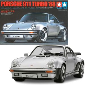 Tamiya 300024279 Modellbausatz Porsche 911 Turbo 1988 Straßenversion, 50 Teile, ab 14 Jahre, Maßstab 1:24
