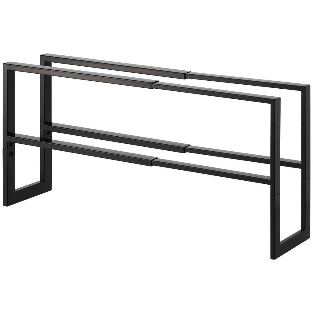 Schuhregal , Schwarz , Metall , 15x30x38 cm , Garderobe, Schuhaufbewahrung, Schuhregale