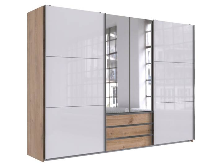 Kleiderschrank Macias Plankeneiche Holzwerkstoff B 300 cm - Kleiderschrank
