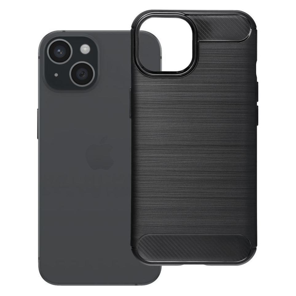 OEM Hülle mit Rückwandabdeckung für das iPhone 15 Carbon 2.0, schwarz (Apple iPhone 15) (76605639)