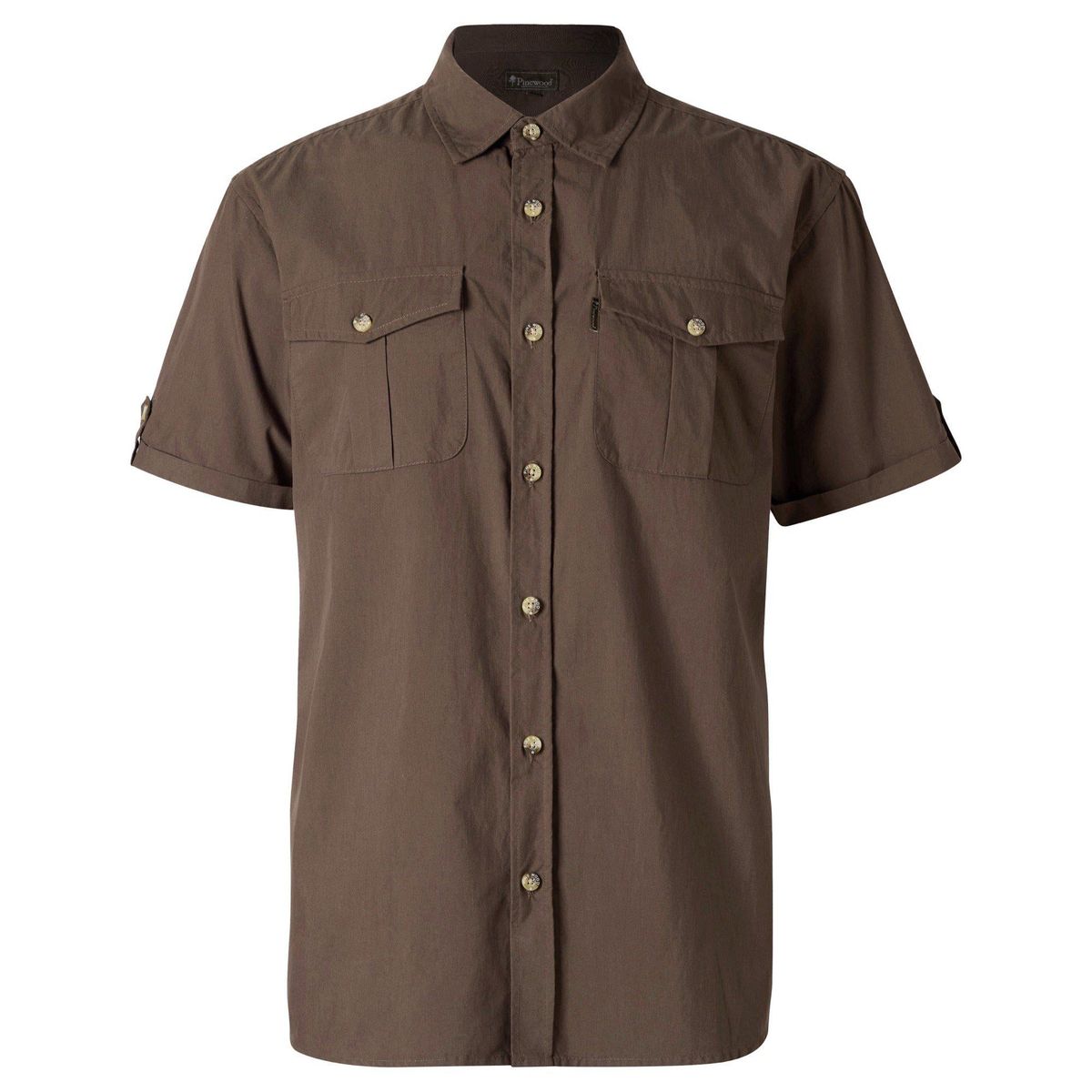 Pinewood Safari Short Sleeve Shirt d.olive (128) M 1-51300128006