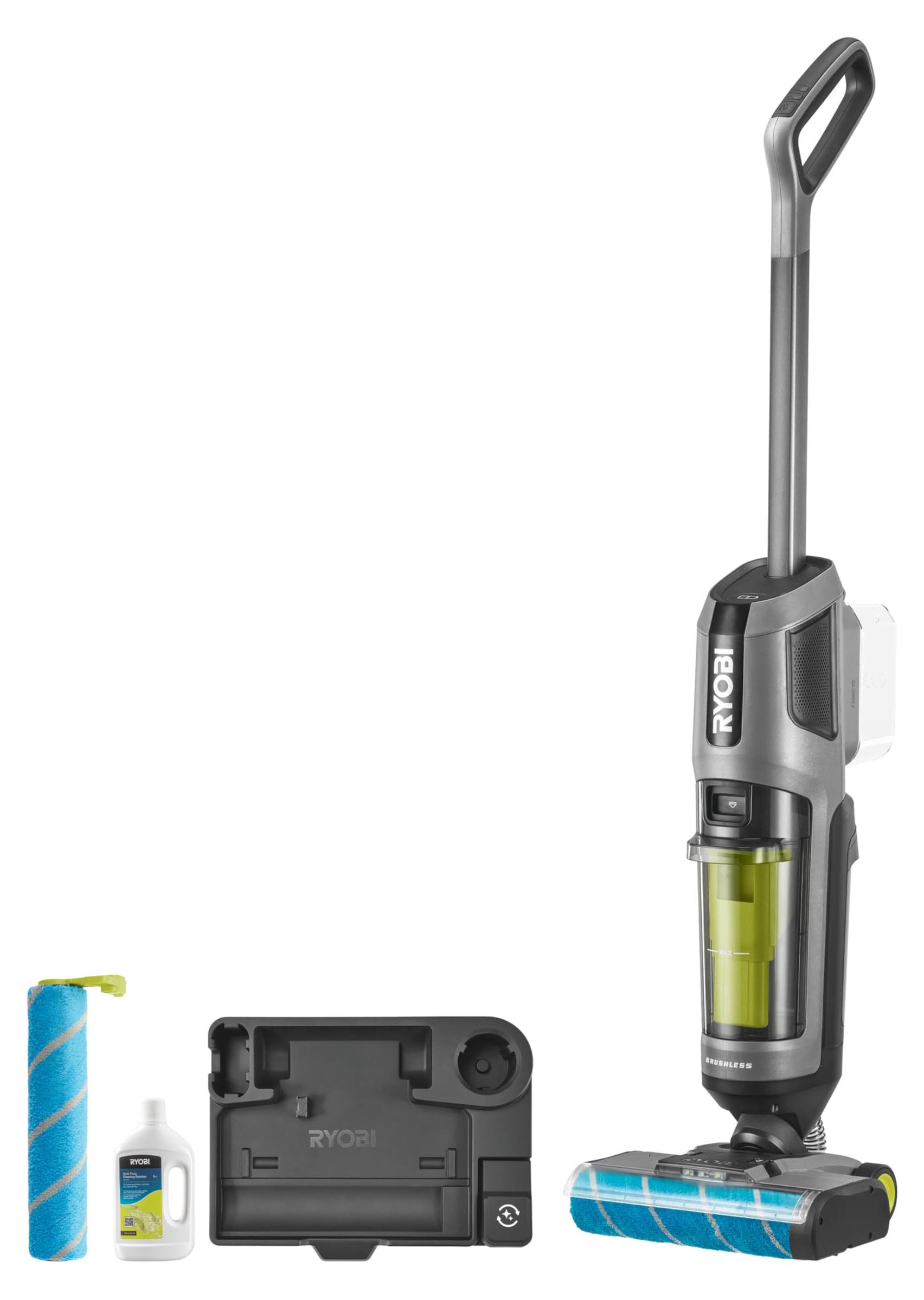 RYOBI 18 V ONE+ Brushless Multiflächenreiniger RHFC18BL-0, 3-in-1, ohne Akku und Ladegerät, Anthrazit