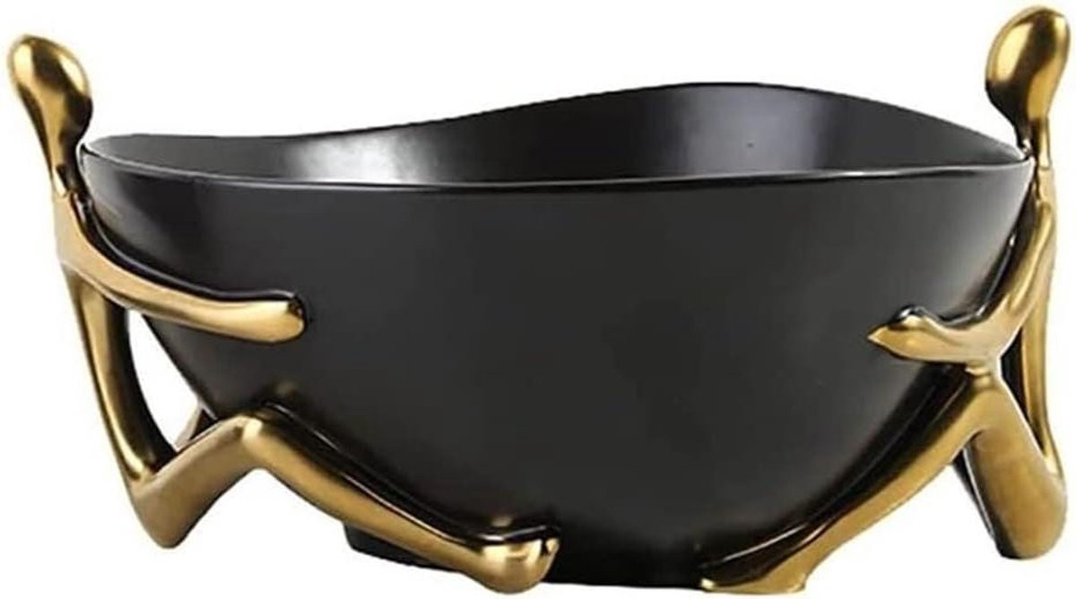 Goudkleurig decoratief dienblad en sieraden opbergbakje voor thuisorganisatie