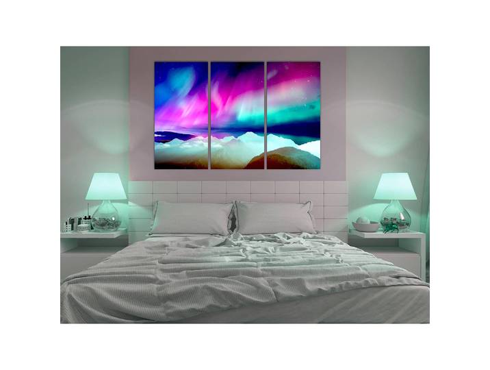 Tableau déco Wonderful Aurora Lin Multicolore 120 x 80cm