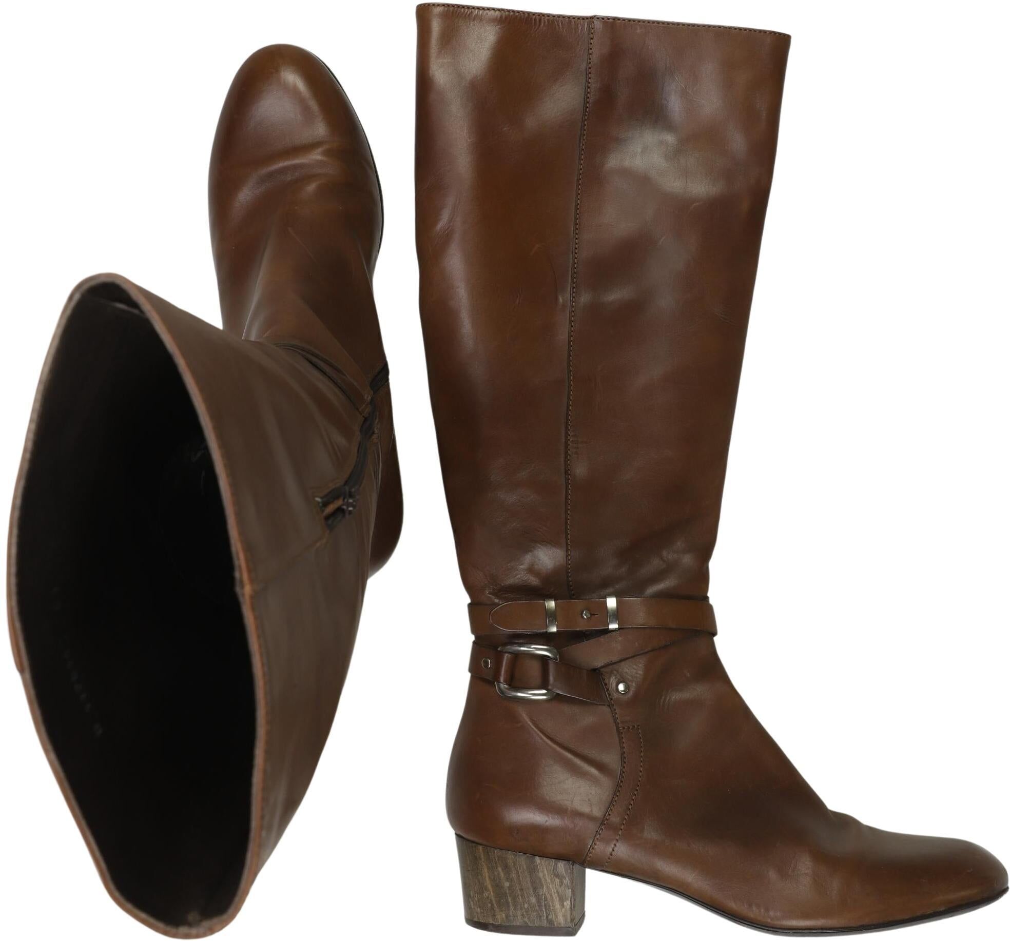 AGL Attilio Giusti Leombruni Damen Stiefel, Braun, Gr. EU 41, Leder - Second Hand