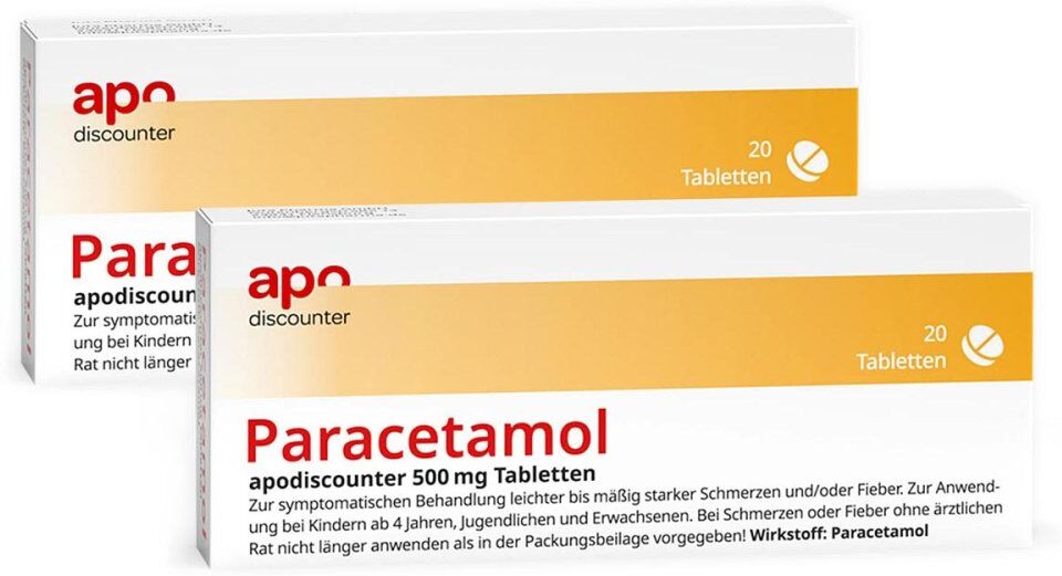Paracetamol 500 mg von apodiscounter 2x20stk