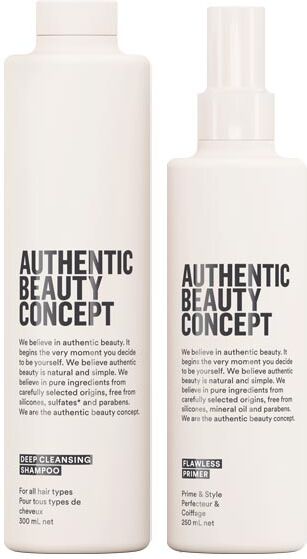550ml Authentic Beauty Concept Replenish Pflege Set (Shampoo 300ml + Primer 250ml)