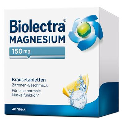 Biolectra Magnesium 150 mg Zitrone Brausetabletten 40 St
