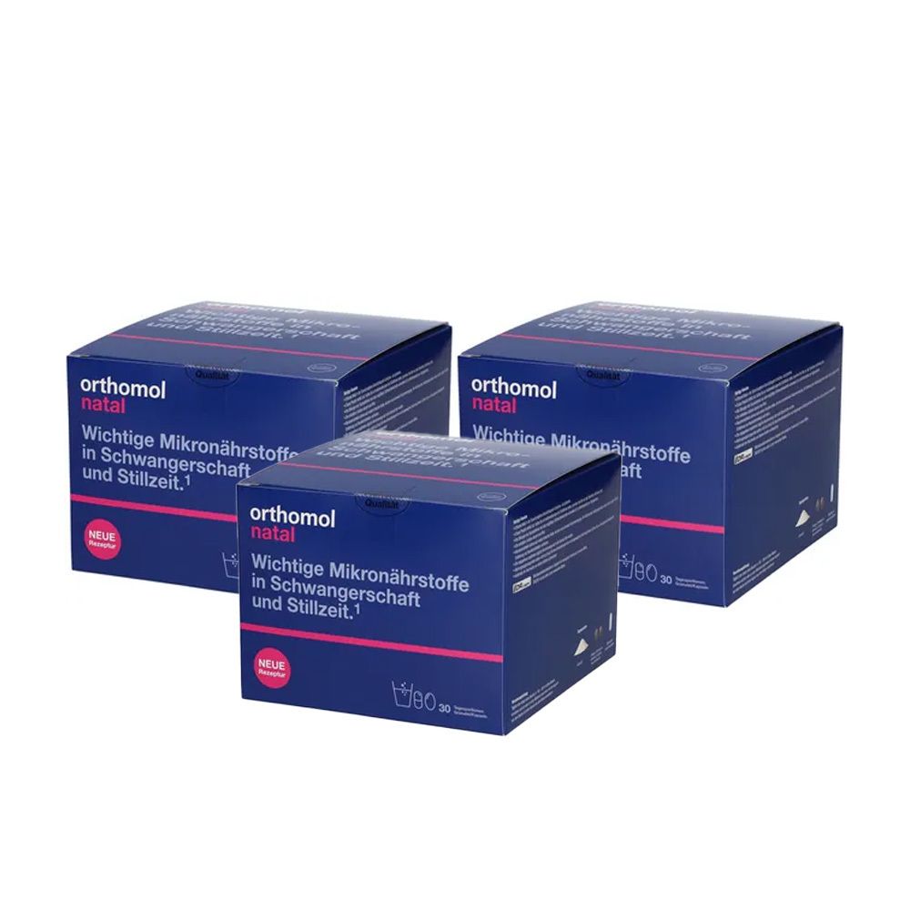 3x Orthomol Natal Granulat/Kapseln 3x30 St Kombipackung