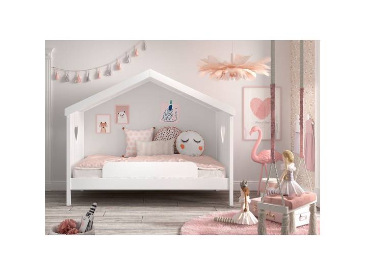 Hausbett Amori m. Sicherung ca. 90x200 cm Weiß