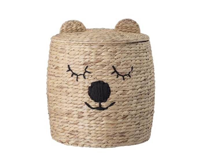 Bloomingville Mand met deksel, naturel, waterhyacint