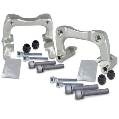 Bestprice 2x Bremssattelhalter + Schrauben Hinterachse [Hersteller-Nr. 42007713] für Skoda, Audi, Seat, VW