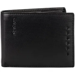 Strellson Herren Geldbörse, echtes Leder - Oxford Circus Billfold H7, 9,5x12x2,5cm (HxBxT) Schwarz