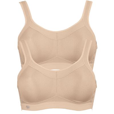 Sport-BH ANITA "Sport BH momentum", Damen, Gr. 70, Cup A, beige (desert desert), Stoff, Obermaterial: 70% Polyester PES. 15% Polyamid PA. 15% Elasthan EL., BHs Sport-BH