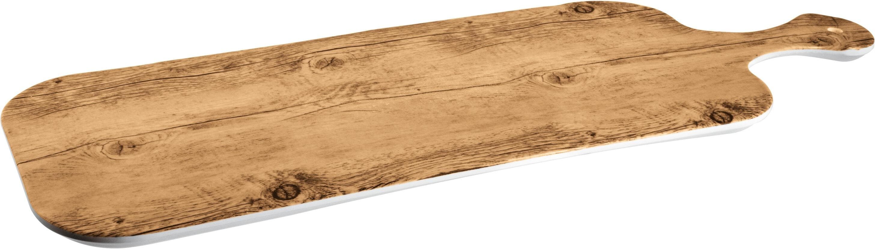 Servierplatte "Paderno", braun, B:20cm L:61cm, Melamin, Servierplatten, Servierplatte braun B/H/L: 20cm x 61cm