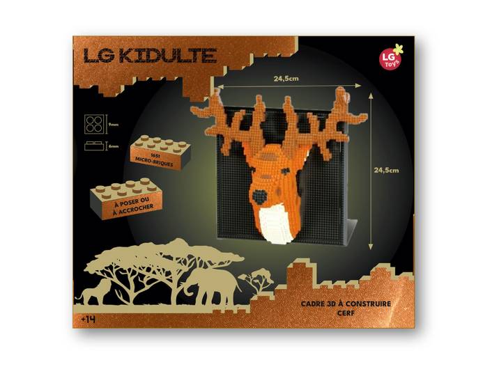 CADRE 3D À CONSTRUIRE CERF - 1600 pieces