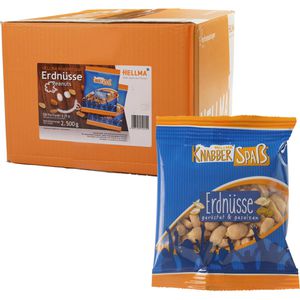 Hellma Erdnüsse, 2500g, je 25 g, 100 Beutel