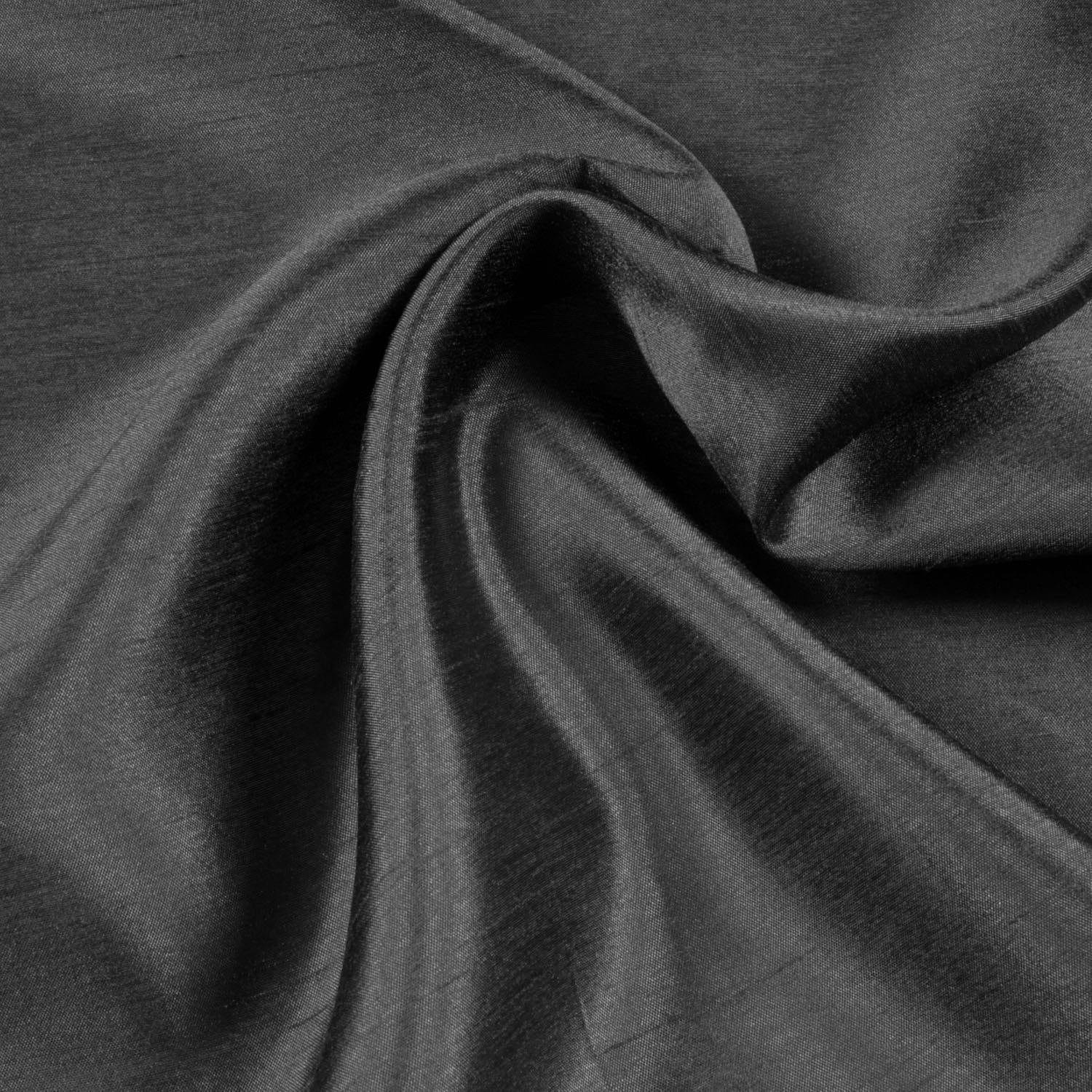 Vorhang GERSTER "Silko" Gr. 1, grau, B:140cm H:235cm, Taft, Polyester, Gardinen, Vorhang, HxB: 235x140, Eleganter Schlaufenschal aus Taft
