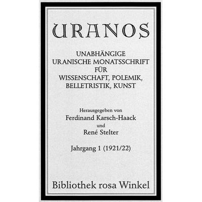 Uranos, Taschenbuch von , Männerschwarm, Salzgeber Buchverlage GmbH, 978-3-935596-32-9