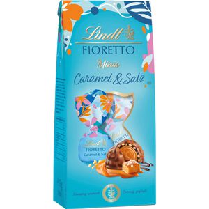 Lindt Pralinen Fioretto Minis Caramel & Salz, 10 Stück, einzeln verpackt, 115 g