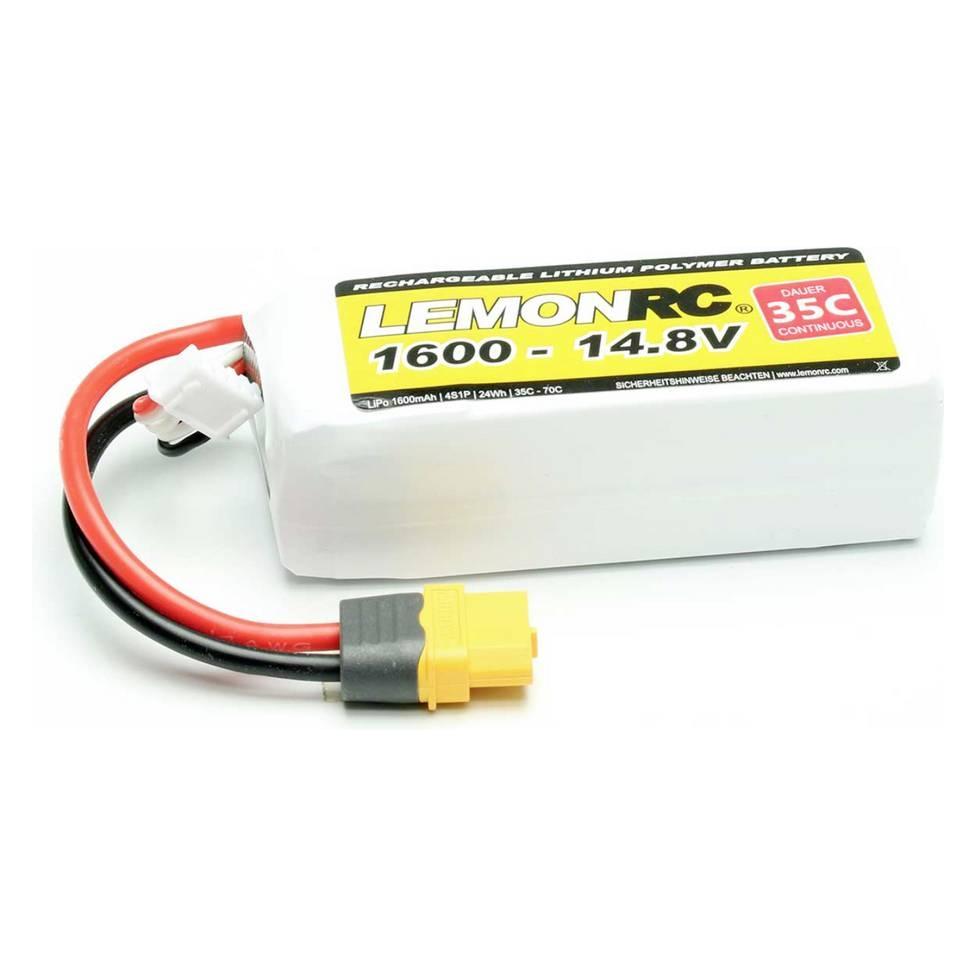 LemonRC Modellbau-Akkupack (LiPo) 14.8 V 1600 mAh Zellen-Zahl: 4 35 C Softcase X (1600 mAh, 14.80 V) (15715)