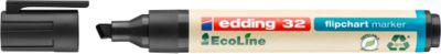 Edding 32 EcoLine Flipchartmarker, nachfüllbar, 10 Stk., schwarz
