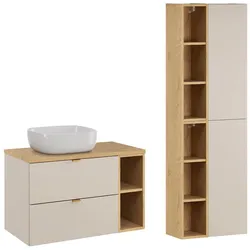 BADMÖBEL 80.6cm Azel 2er-Set Kaschmir