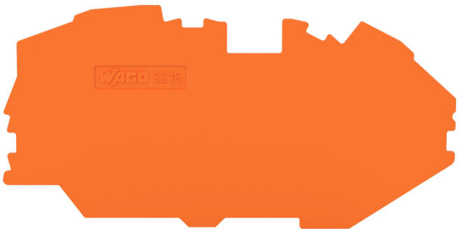 WAGO Plaque de fin/intermédiaire 1 mm orange 2216-7692 (2216-7692)
