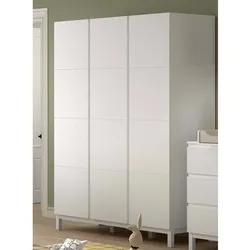 Kinderzimmerschrank Babyschrank in Weiß 150 cm breit