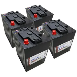 4x Q-Batteries 6DC-245 6V 245Ah Deep Cycle Traktionsbatterie