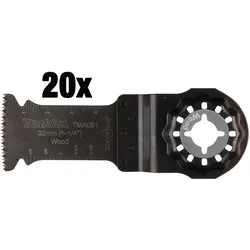 Makita Tauchsägeblatt HCS, TMA051 - 32x50 mm - 1,4 mm für Holz, 20 Stück - B-64858-20