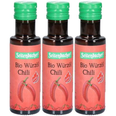 Seitenbacher Bio Würzöl Chili x3 3x100 ml