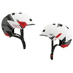 Audi Helm für E-Scooter und Fahrrad weißes Design Gr. M 4KE050320D