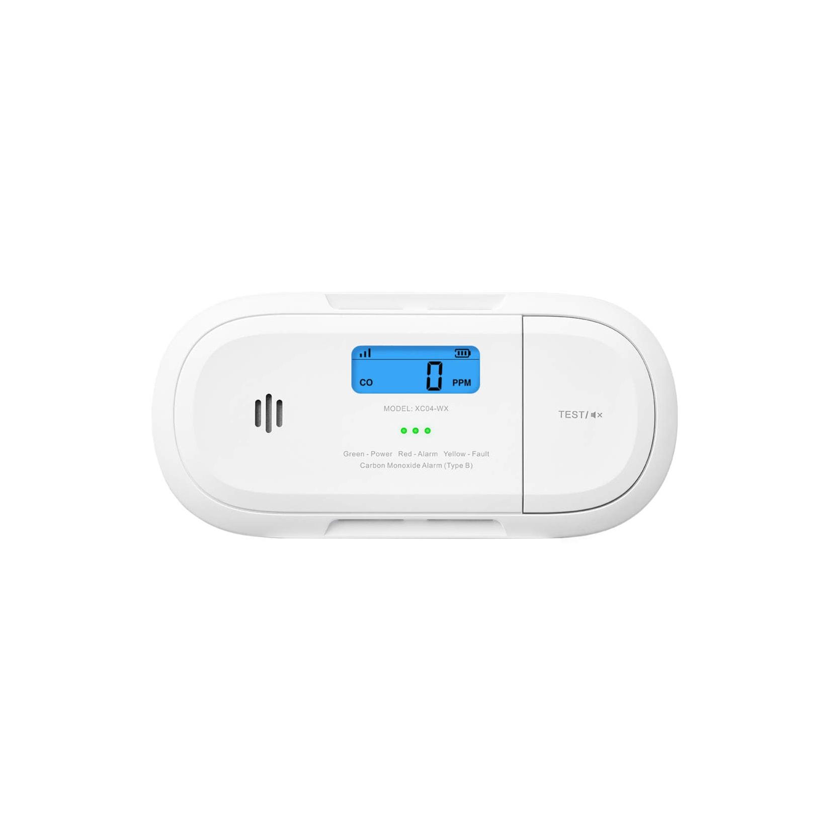 X-Sense XC04-WX Intelligenter WLAN-Kohlenmonoxidmelder mit LCD-Anzeige
