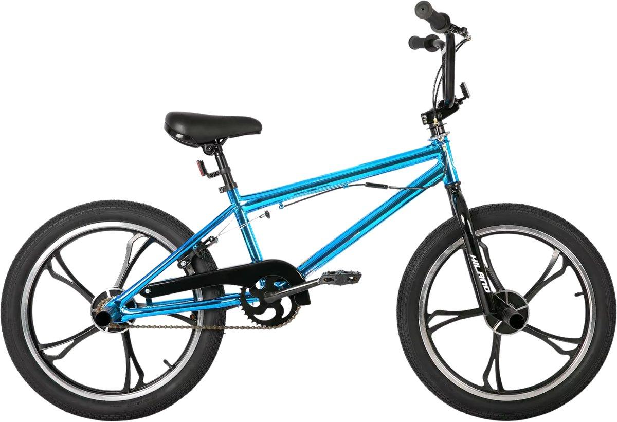 Kinder BMX Fahrrad 20 Zoll (50 cm) - Freestyle, 360° Rotor, 1-Gang, U-Brake - Blau