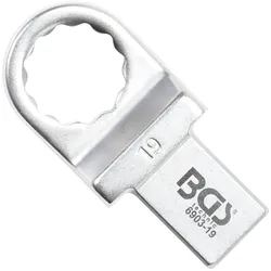 BGS 6903-19 Einsteck-Ringschlüssel 19mm für Aufnahme 14 x 18mm