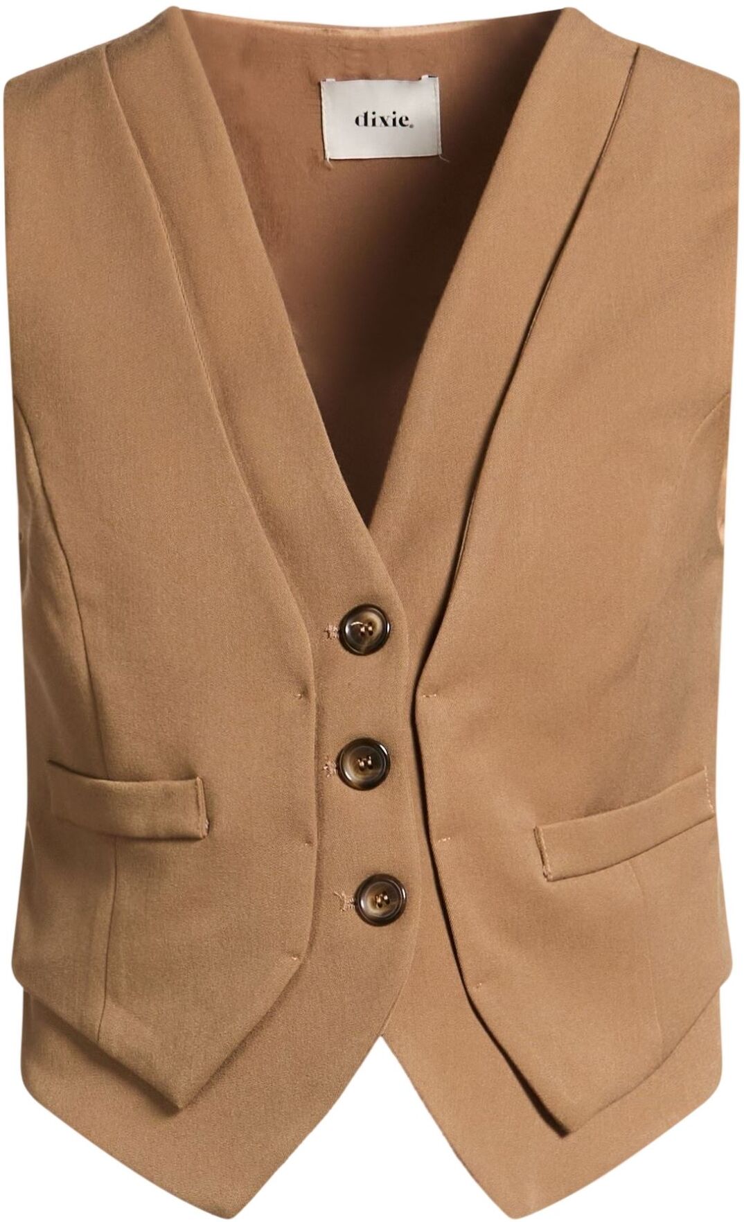 Dixie Chaleco sartorial Mujer Camel S Mujer